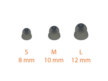 Nasadka / kopułka podwójna zamknięta do aparatu słuchowego ReSound, Beltone, Interton z serii SureFit (Close Power Dome) - 1 szt.