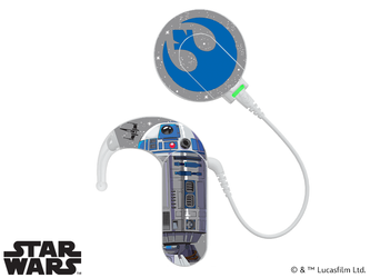 Skórka / naklejki na procesor mowy MED-EL Sonnet 3 - Lucasfilm Star Wars - R2D2