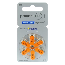 Baterie do aparatu słuchowego VARTA Power One 13 / PR48 - 6 sztuk