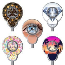 Skórki / naklejki na cewkę Cochlear Nucleus 7 / 8 - zestaw 4