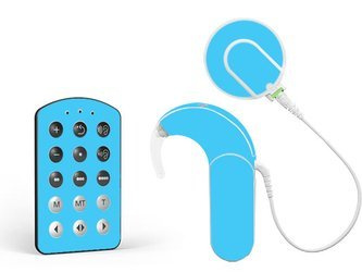 Skórka / naklejki na procesor mowy MED-EL Sonnet - niebieski