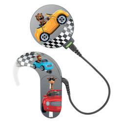 Skórka / naklejki na procesor mowy MED-EL Sonnet 1 / 2 - auta