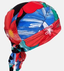 Czepek Nammu do pływania UV do procesorów mowy / implantów - ogród kwiatowy