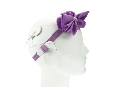 EasyFlex GIRL do aparatów słuchowych i/lub procesorów mowy - kokardka fioletowa