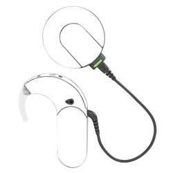 Skórka / naklejki na procesor mowy MED-EL Sonnet 1 / 2 - biały