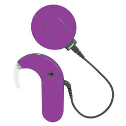 Skórka / naklejki na procesor mowy MED-EL Sonnet 1 / 2 - fioletowy