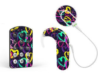 Skórka / naklejki na procesor mowy MED-EL Sonnet - serca