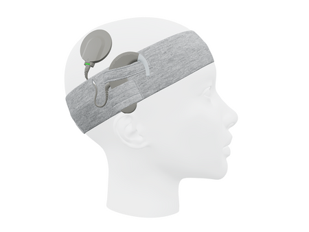 Opaska uniwersalna do procesorów mowy / implantów - szara