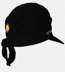 Czepek Nammu do pływania UV do procesorów mowy / implantów - czarny z daszkiem