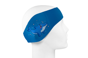 Opaska na uszy do pływania - niebieska