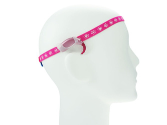 Opaska EasyFlex ULTRA do aparatów słuchowych / implantów -  różowa w kwiatki