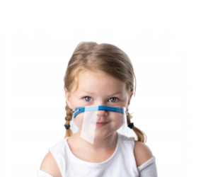 Maseczka ochronna przeźroczysta dla niesłyszących niedosłyszących dzieci