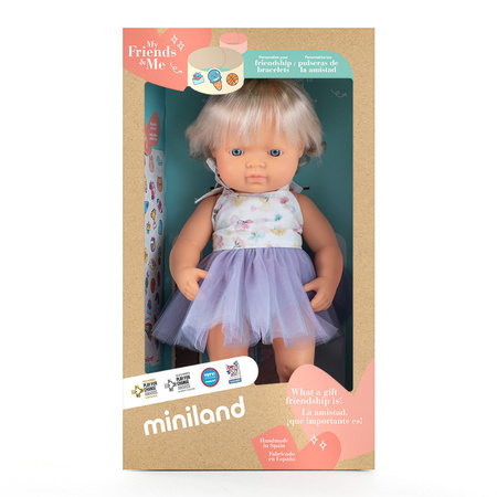 Lalka dziewczynka Europejka 38 cm z implantem ślimakowym Miniland My Friends & Me