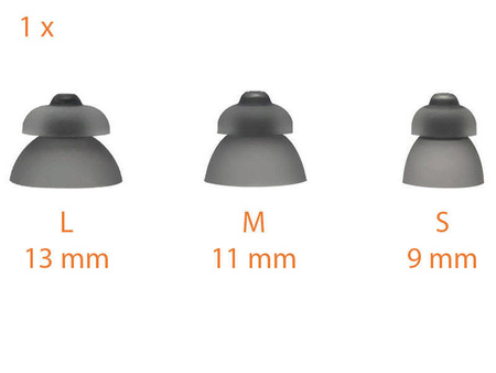 Nasadka / kopułka podwójna zamknieta do aparatu słuchowego Phonak Marvel / Paradise z SDS 4.0 (Power Dome) - 1 szt.