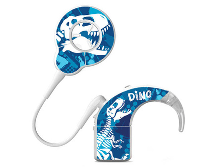 Skórka / naklejki na procesor mowy Cochlear NUCLEUS 8 - dino