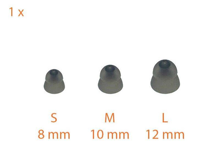 Nasadka / kopułka podwójna zamknięta do aparatu słuchowego ReSound, Beltone, Interton z serii SureFit (Close Power Dome) - 1 szt.