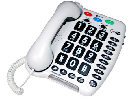 Przewodowy telefon stacjonarny dla niedosłyszących Geemarc Amplipower50
