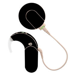 Skórka / naklejki na procesor mowy MED-EL Sonnet 1 / 2 - czarny