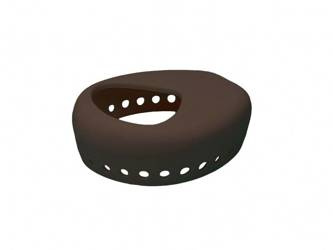 Silikonowe etui ochronne na procesor Cochlear Kanso 2 - brązowy