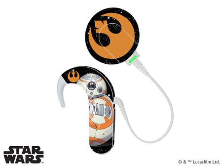 Skórka / naklejki na procesor mowy MED-EL Sonnet 1 / 2 - Lucasfilm Star Wars - BB8