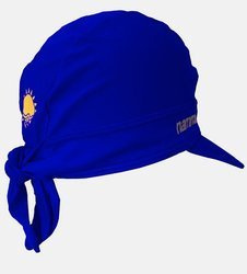 Czepek Nammu do pływania UV do procesorów mowy / implantów - niebieski z daszkiem