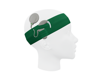 Opaska uniwersalna do procesorów mowy / implantów - zielona