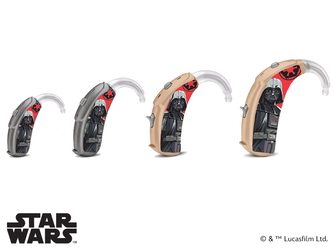 Skórki / naklejki na aparaty słuchowe - Lucasfilm Star Wars - Darth Vader