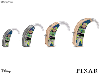 Skórki / naklejki na aparaty słuchowe - Disney Toy Story - Buzz Astral