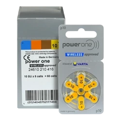 Baterie do aparatu słuchowego VARTA Power One  10 / PR70 - 60 sztuk pudełko